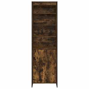 Vysoké skříně 2 pcs Kouřový dub 60 x 36 x 200 cm - obrázek 6