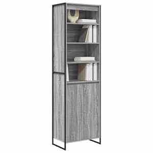 Vysoké skříně 2 pcs Šedá Sonoma 60 x 36 x 200 cm - obrázek 3