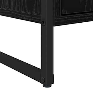 Servírovací skříň Černý dub 81 x 36 x 150.5 cm kompozitní dřevo - obrázek 10