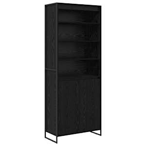 Vysoké skříně 2 pcs Černý dub 79 x 36 x 200 cm kompozitní dřevo - obrázek 2