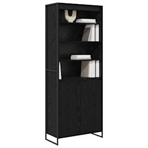 Vysoké skříně 2 pcs Černý dub 79 x 36 x 200 cm kompozitní dřevo - obrázek 3