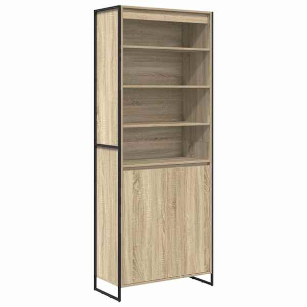 vidaXL Pikad Kapid Sonoma 79 x 36 x 200 cm Tehispuit