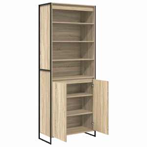 Vysoké skříně 2 pcs Sonoma 79 x 36 x 200 cm kompozitní dřevo - obrázek 5
