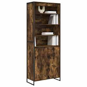 Vysoké skříně 2 pcs Kouřový dub 79 x 36 x 200 cm - obrázek 3