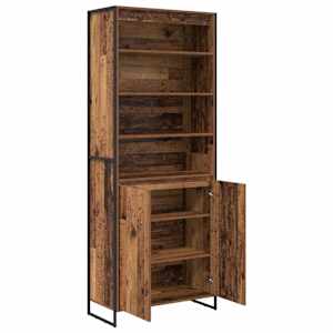 Vysoké skříně 2 pcs Staré dřevo 79 x 36 x 200 cm - obrázek 5