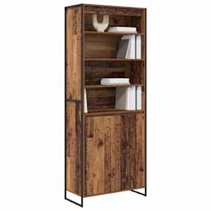 Vysoké skříně 2 pcs Staré dřevo 79 x 36 x 200 cm - obrázek 3