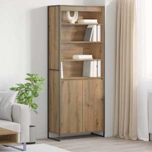 Vysoké skříně 2 pcs Umělecký dub 79 x 36 x 200 cm - obrázek 1