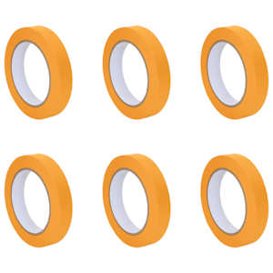 Maskovací pásky pro malíře 6 pcs Žlutá 19mm x 50m Papír - obrázek 2