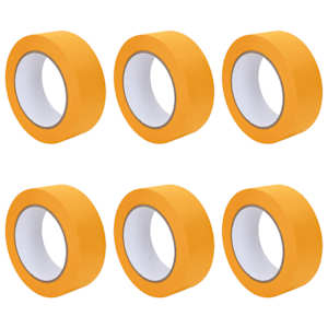 Maskovací pásky pro malíře 6 pcs Žlutá 38mm x 50m Papír - obrázek 2