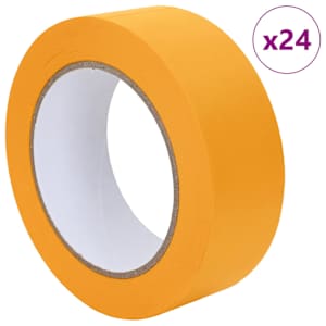Maskovací pásky pro malíře 24 pcs Žlutá 38mm x 50m Papír - obrázek 3