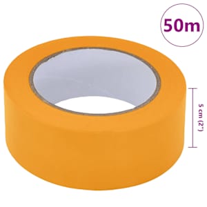 Maskovací pásky pro malíře 6 pcs Žlutá 50mm x 50m Papír - obrázek 10