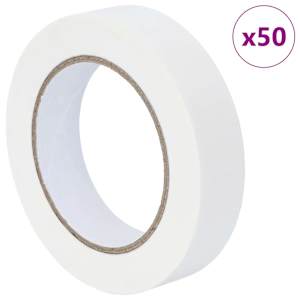 Maskovací pásky pro malíře 50 pcs Bílá 25mm x 50m Papír - obrázek 3