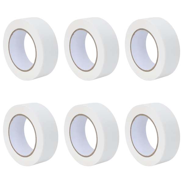 vidaXL Maali teip 6 tk Valge 38mm x 50m Paber