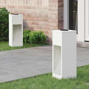 Solární LED osvětlení cesty 2 pcs Bílá Studeně válcovaná ocel - obrázek 1
