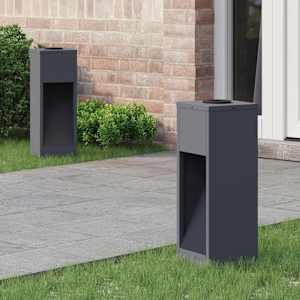 Sončna LED svetilka za pot 2 pcs Antracit Medenina