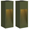vidaXL P&auml;ikese Led Rada Valgus 2 tk Soe valge 18 x 18 x 50 cm