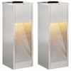 vidaXL P&auml;ikese Led Rada Valgus 2 tk Soe valge 18 x 18 x 50 cm