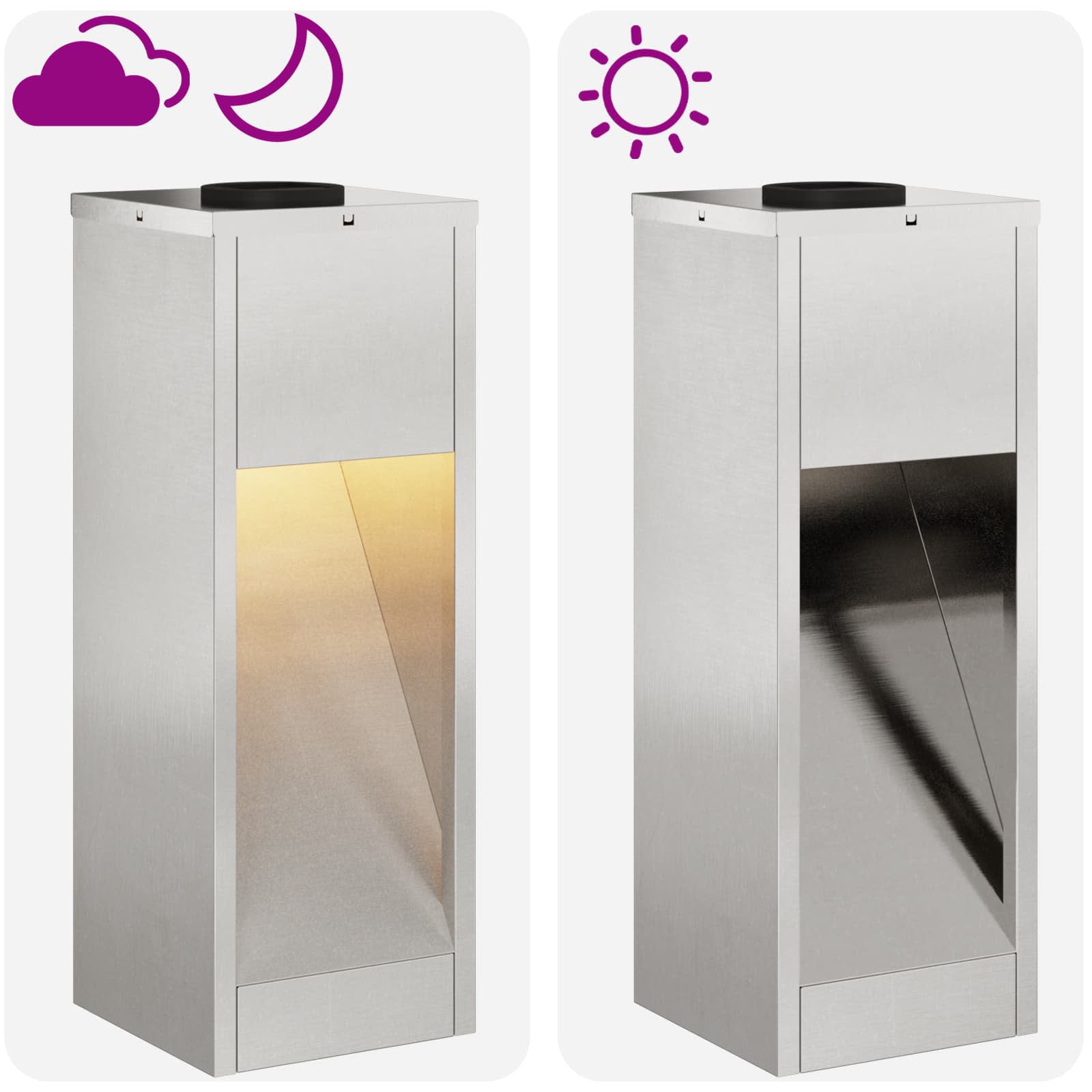 Solární LED osvětlení cesty 2 pcs Stříbrná Nerezová ocel - obrázek 15