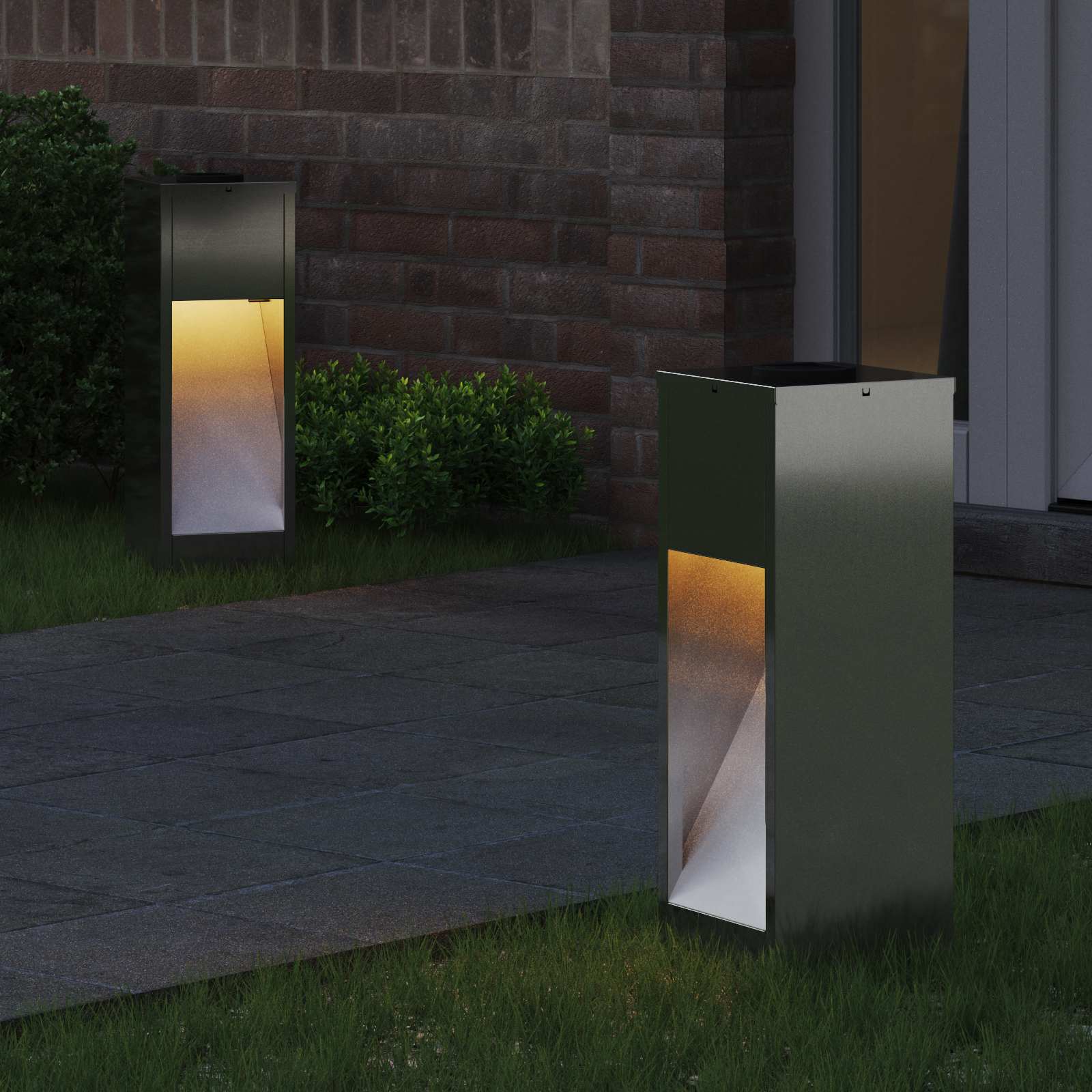 Zonne LED Padverlichting 2 pcs Gegalvaniseerd Gegalvaniseerd image 3