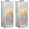 vidaXL P&auml;ikese Led Rada Valgus 2 tk Soe valge 18 x 18 x 50 cm