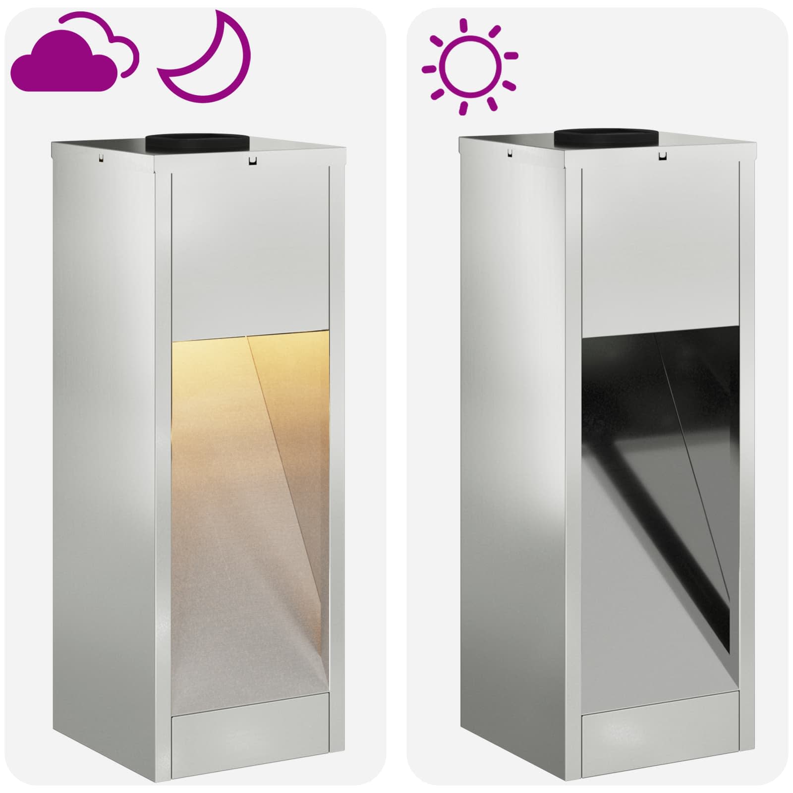 Solární LED osvětlení cesty 2 pcs Stříbrná Pozinkovaný - obrázek 15