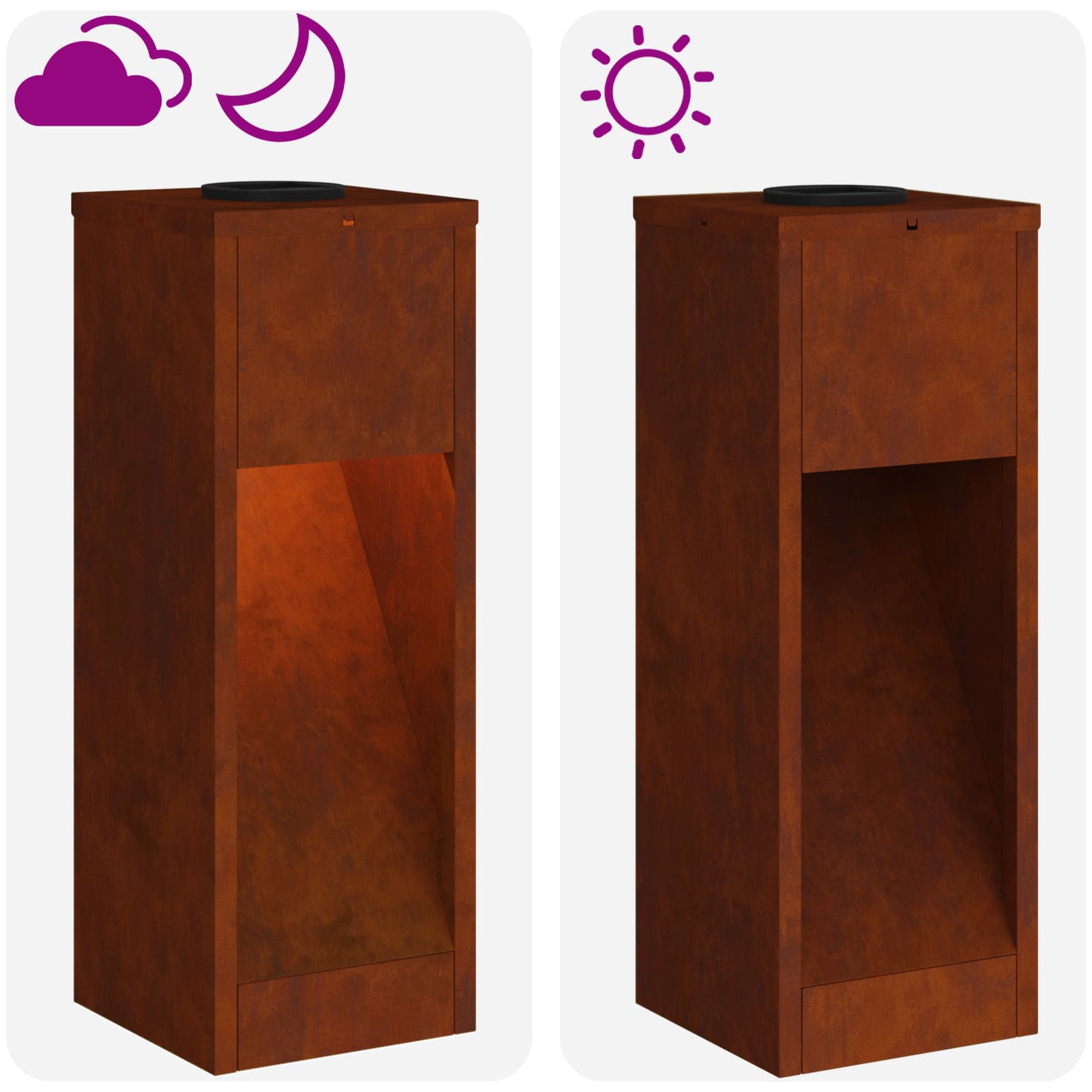 Solární LED osvětlení cesty 2 pcs Bronzová - obrázek 16
