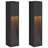 vidaXL P&auml;ikese Led Rada Valgus 2 tk Soe valge 18 x 18 x 80 cm