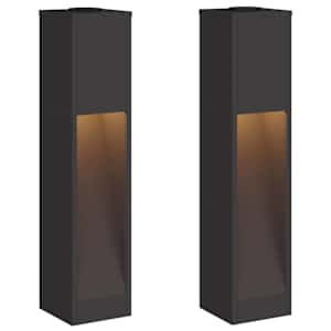 vidaXL P&auml;ikese Led Rada Valgus 2 tk Soe valge 18 x 18 x 80 cm