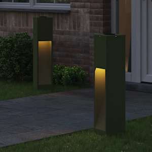 Solární LED osvětlení cesty 2 pcs Olivově zelená - obrázek 3