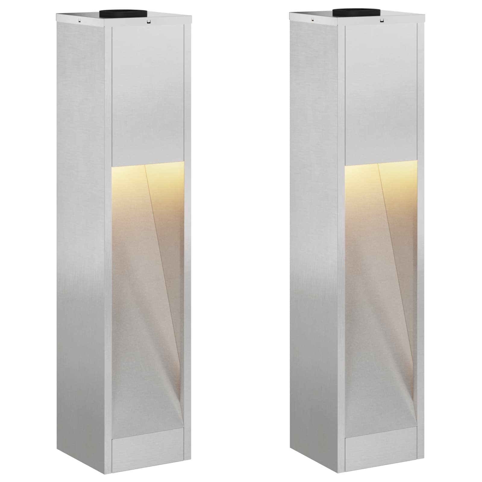 Zonne LED Padverlichting 2 pcs Roestvrij staal Roestvrij staal image 2
