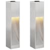vidaXL P&auml;ikese Led Rada Valgus 2 tk Soe valge 18 x 18 x 80 cm