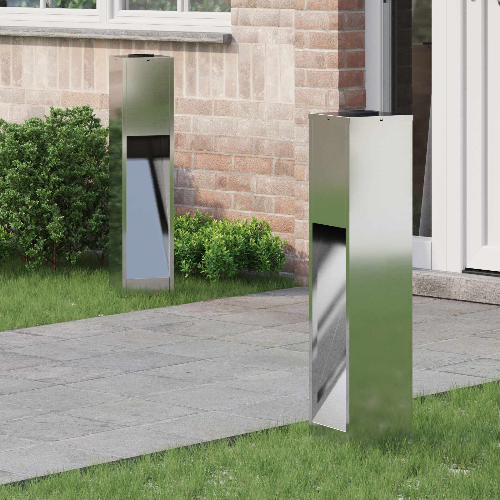 Zonne LED Padverlichting 2 pcs Gegalvaniseerd Gegalvaniseerd image 1