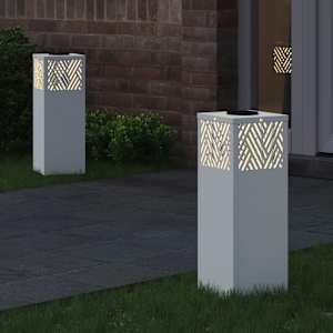 Solární LED Cestovní Světlo 2 pcs Bílá Studeně válcovaná ocel - obrázek 3