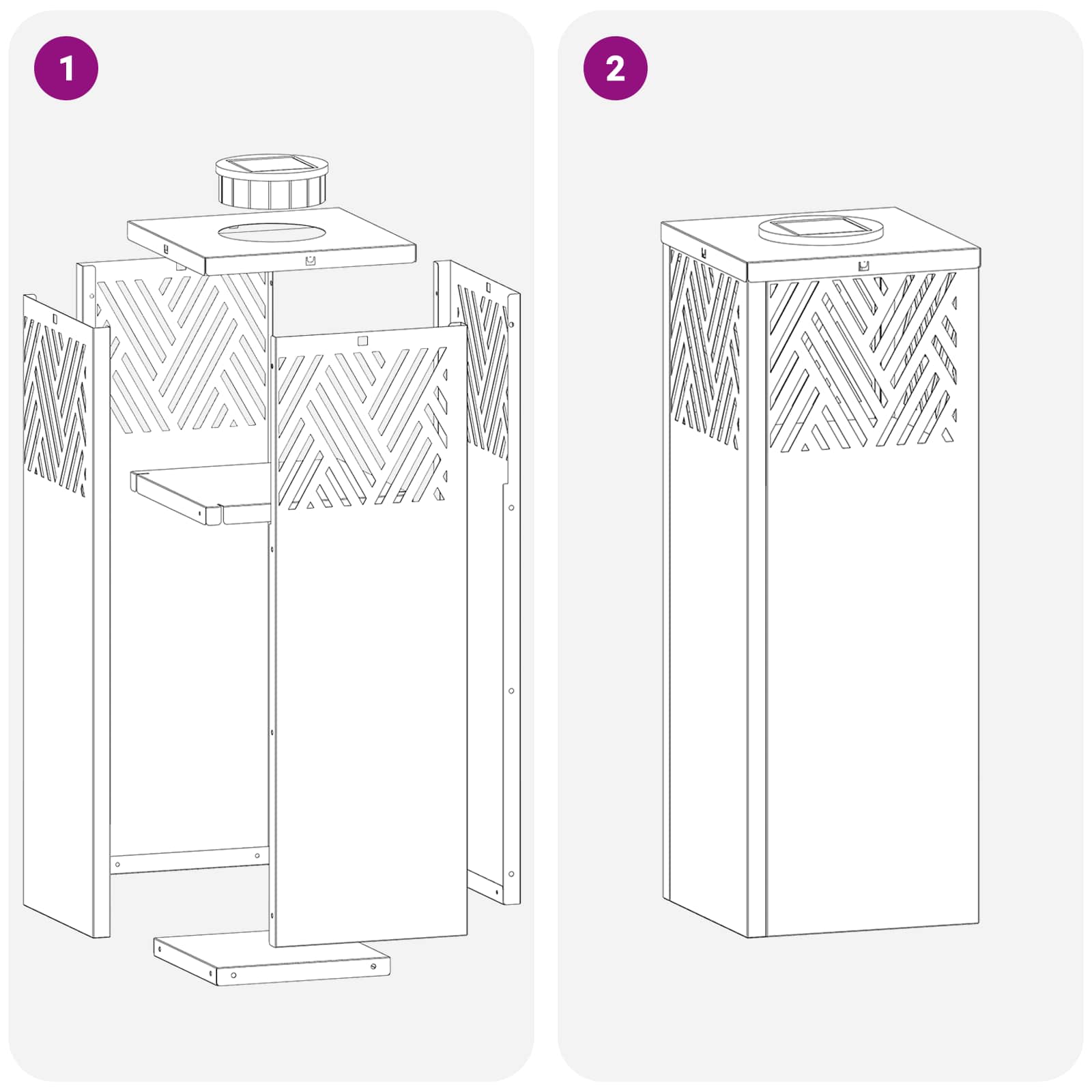 Solar LED Pad Licht 2 pcs Roestvrij staal Roestvrij staal image 12