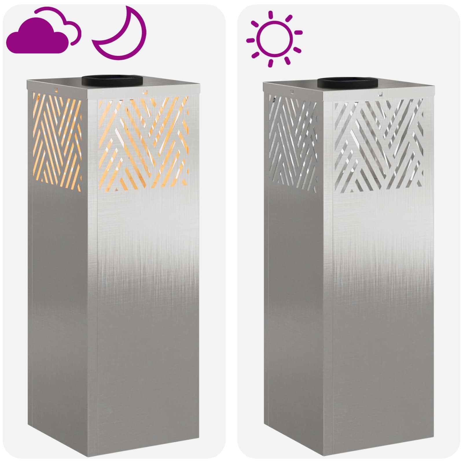 Solar LED Pad Licht 2 pcs Roestvrij staal Roestvrij staal image 13