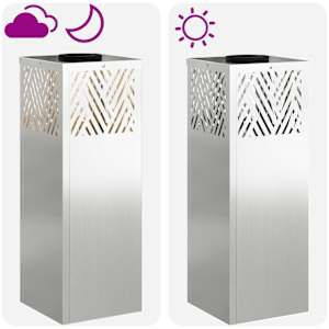 Solární LED Cestovní Světlo 2 pcs Stříbrná Pozinkovaný - obrázek 13