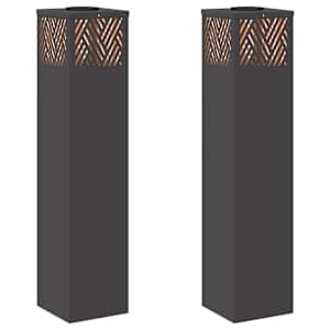 Solární LED Cestovní Světlo 2 pcs Černá Studeně válcovaná ocel - obrázek 2