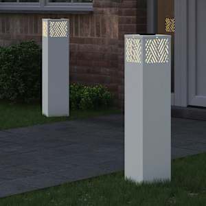 Solární LED Cestovní Světlo 2 pcs Bílá Studeně válcovaná ocel - obrázek 3