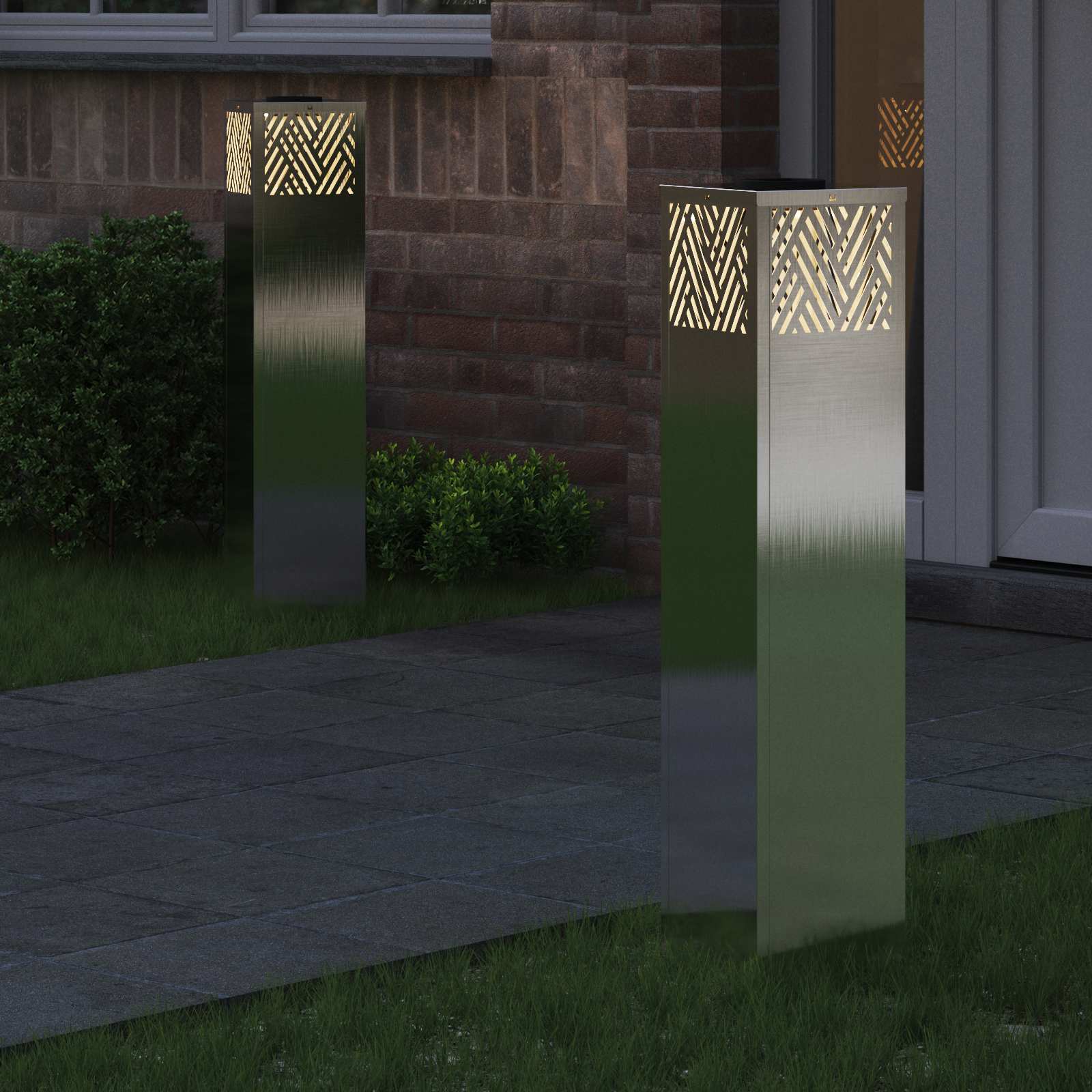 Solar LED Pad Licht 2 pcs Roestvrij staal Roestvrij staal image 3