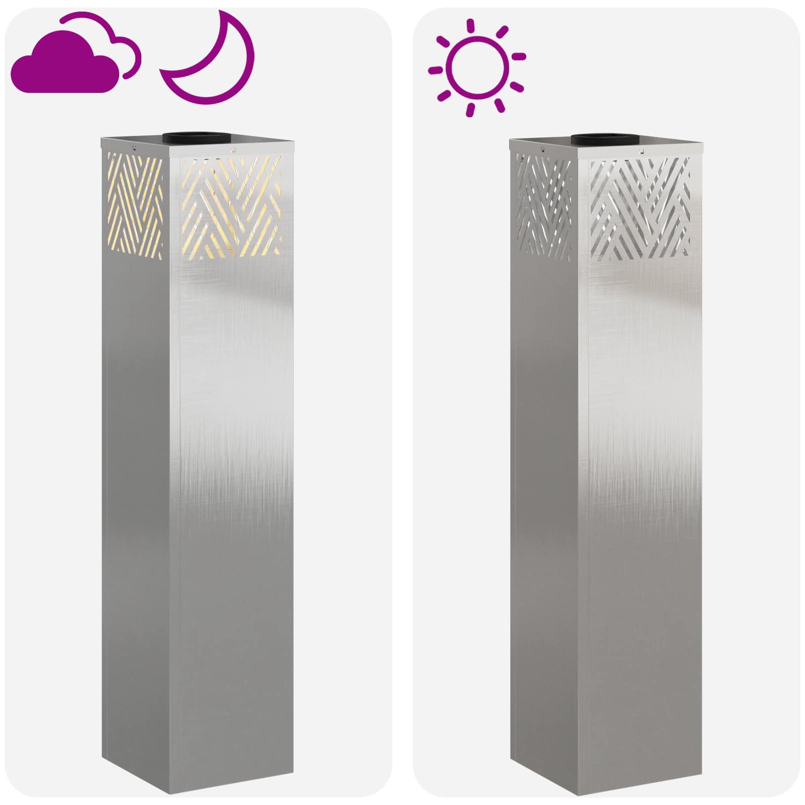 Solar LED Pad Licht 2 pcs Roestvrij staal Roestvrij staal image 13