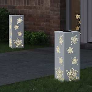 Solární LED Cestovní Světlo 2 pcs Bílá Studeně válcovaná ocel - obrázek 3