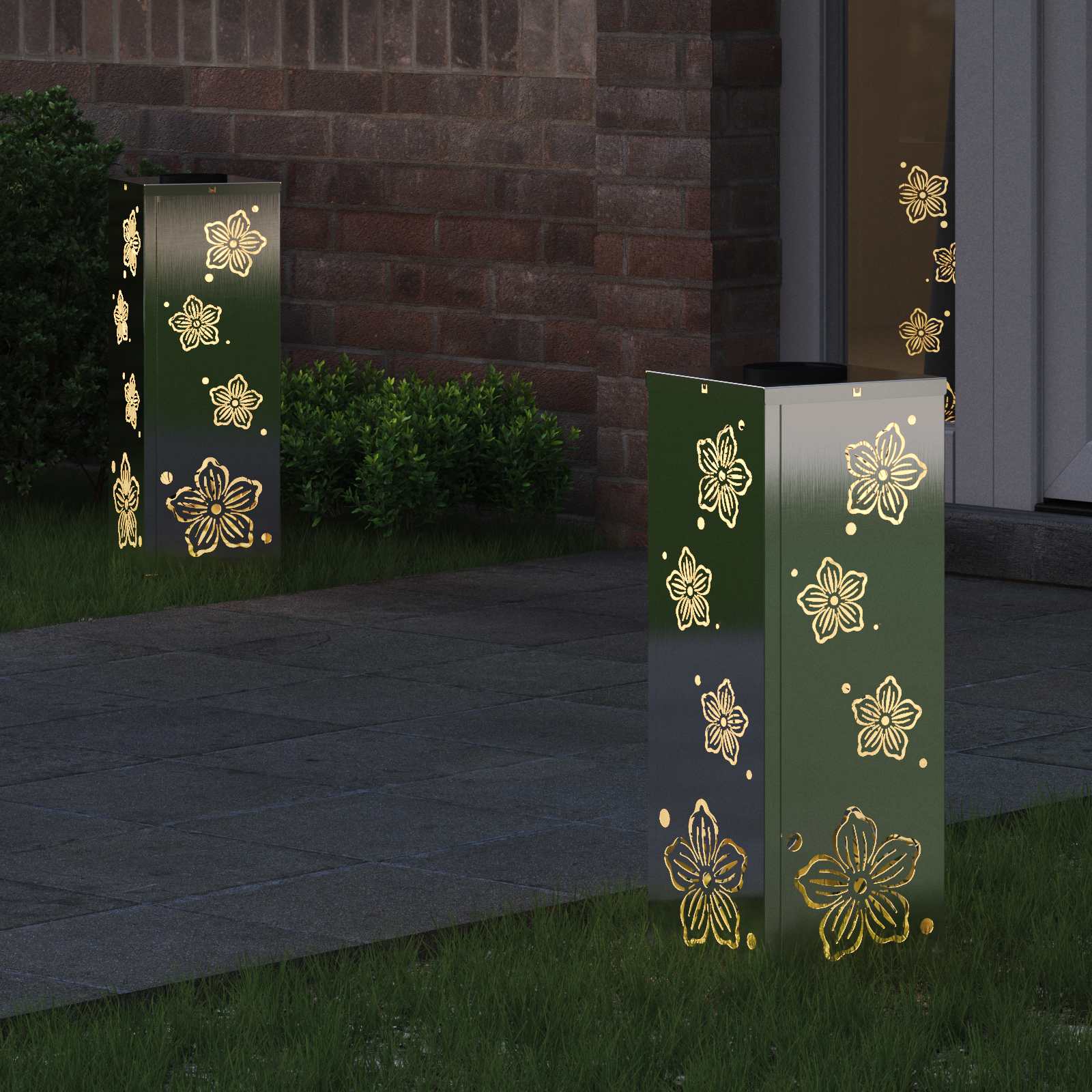 Solar LED Pad Licht 2 pcs Roestvrij staal Roestvrij staal image 3