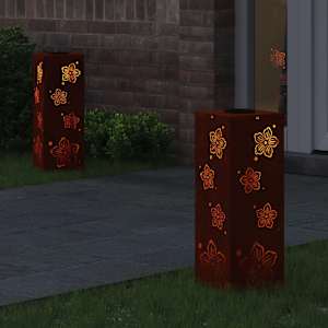 Solární LED Cestovní Světlo 2 pcs Rezavá - obrázek 3