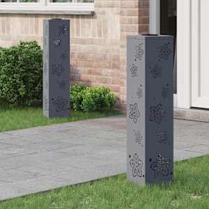 Solarno LED svetilo za pot 2 pcs Antracit Medenina