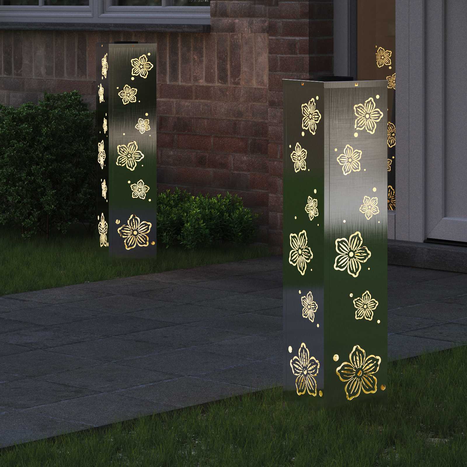 Solar LED Pad Licht 2 pcs Roestvrij staal Roestvrij staal image 3