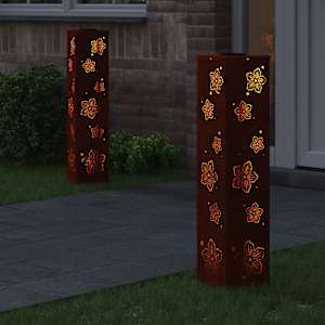 Solární LED Cestovní Světlo 2 pcs Rezavá - obrázek 3