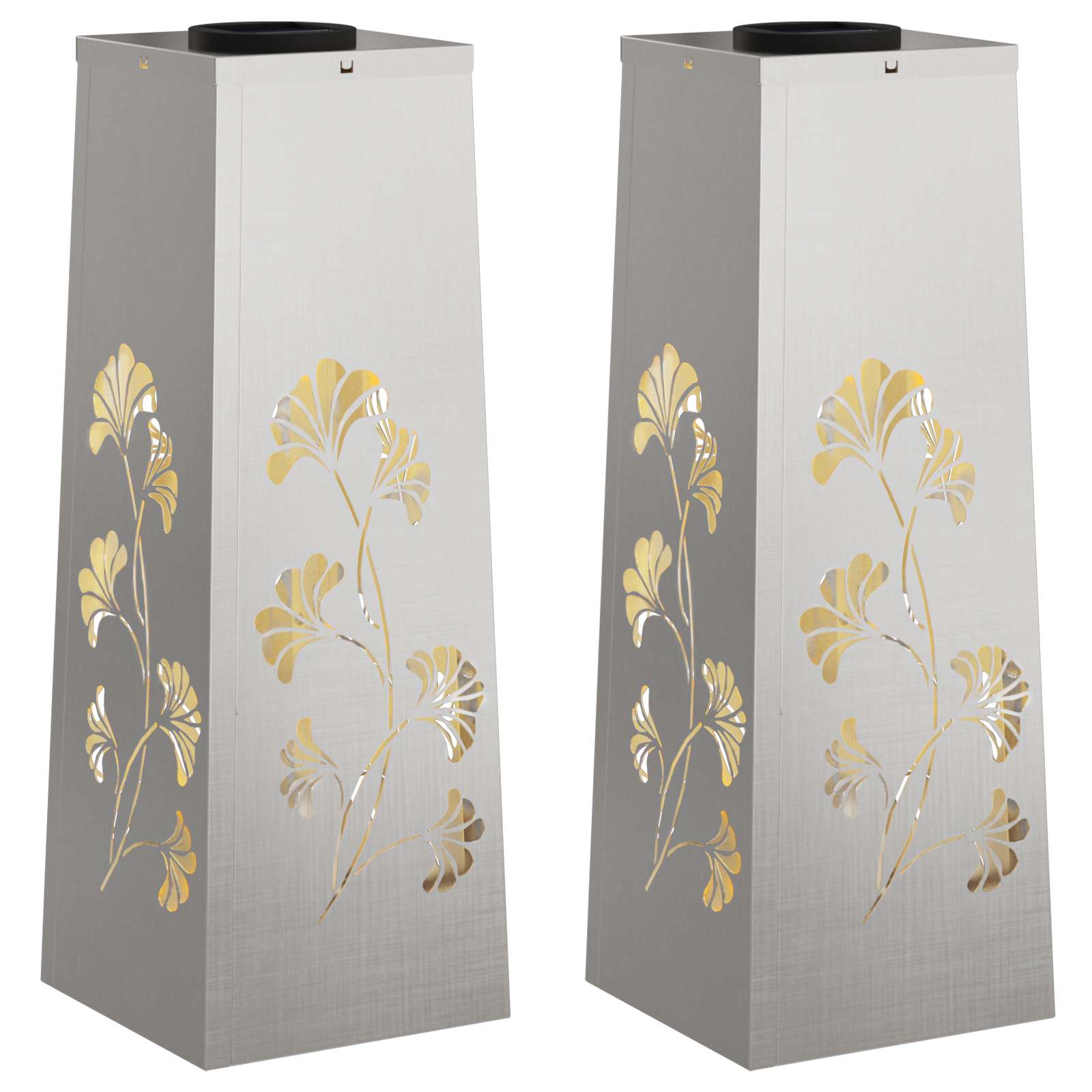 Thumbnail - vidaXL Solar LED Weg Licht 2 pcs Silber Edelstahl