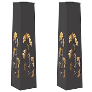 vidaXL P&auml;ikese LED k&auml;igutee tuli 2 tk Soe valge 18 x 18 x 80 cm