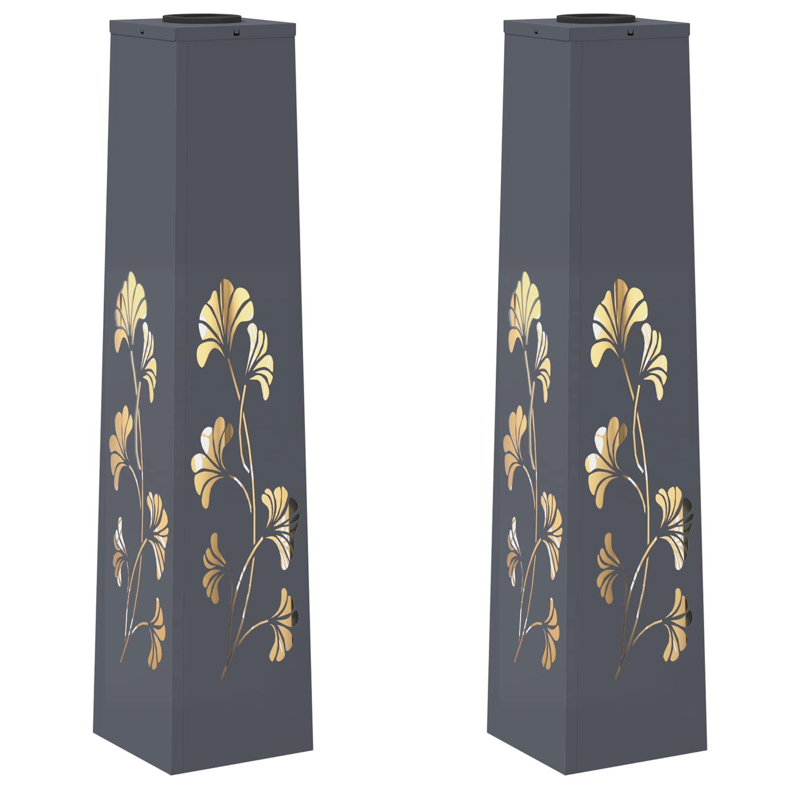 Thumbnail - vidaXL Solar LED Weg Licht 2 pcs Anthrazit Kalt gewalzter Stahl