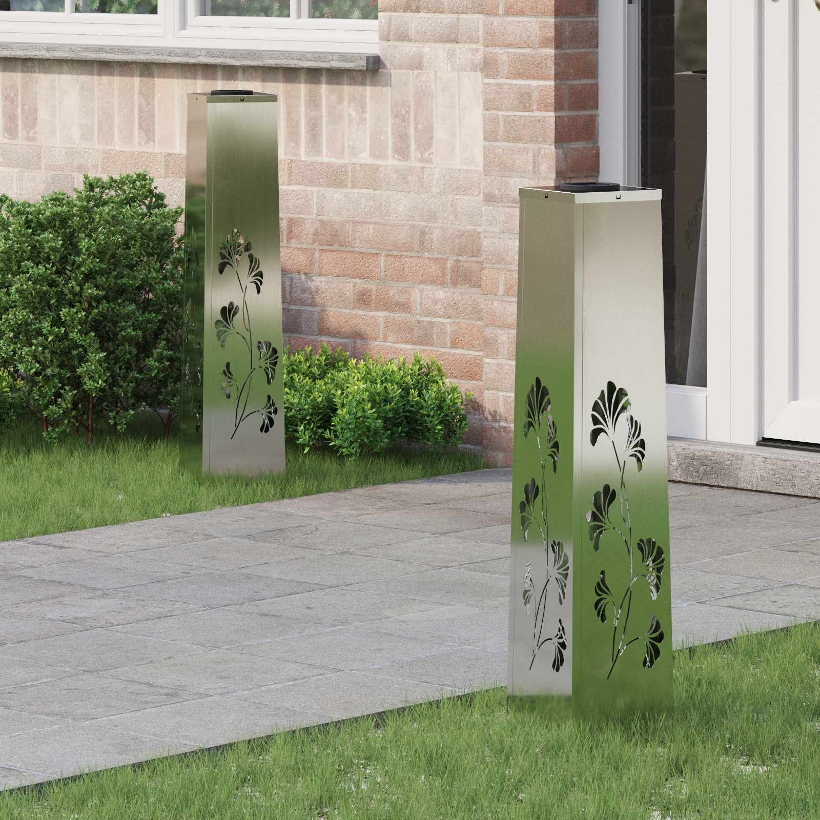 Solar LED Pad Licht 2 pcs Gegalvaniseerd Gegalvaniseerd image 1